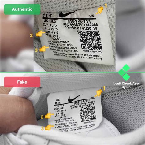 recognize fake or real nike|nike legit check code.